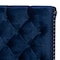 Baxton Studio Candace Luxe and Glamour Navy Velvet Upholstered Full Size Bed 149-8947 - alternate 10